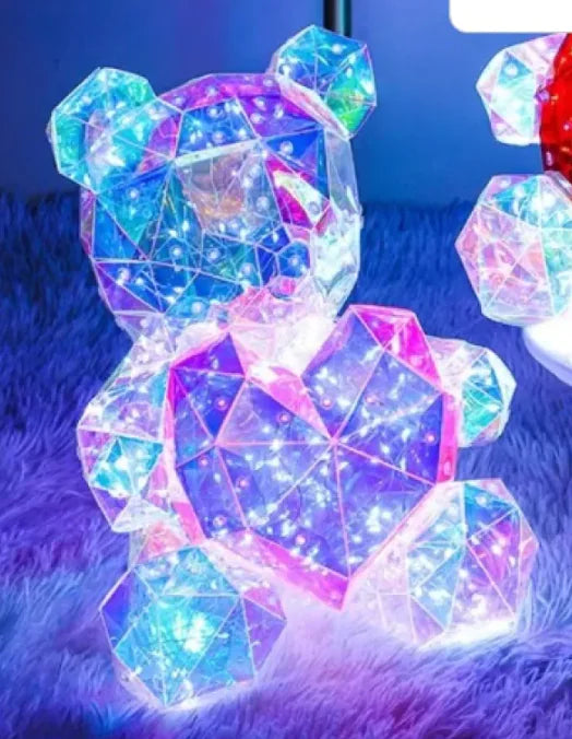 Colorful Luminous Bear Gift valentine Gift Decoration