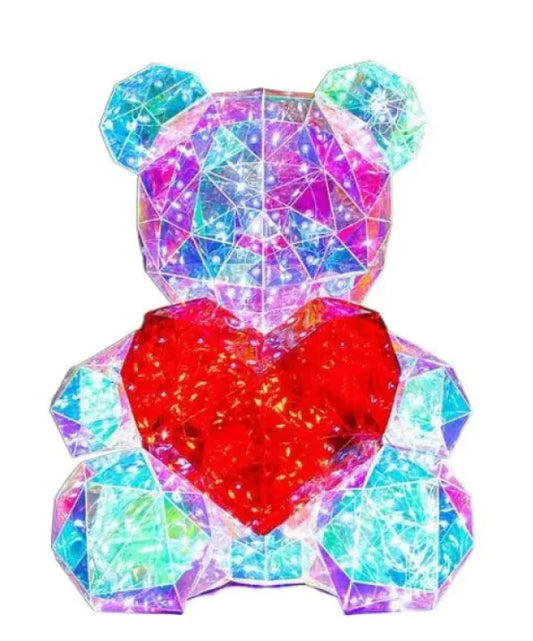 Colorful Luminous Bear Gift valentine Gift Decoration