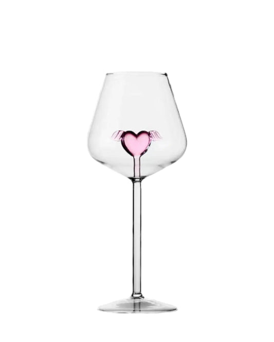 Heart Wine Glass